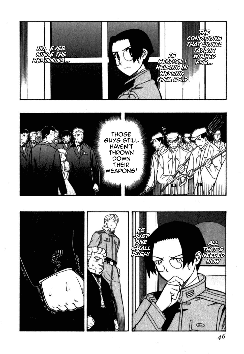 Pumpkin Scissors Chapter 14 page 47 - Chapter 14: Trick in Treat ~ A Sweet Trap