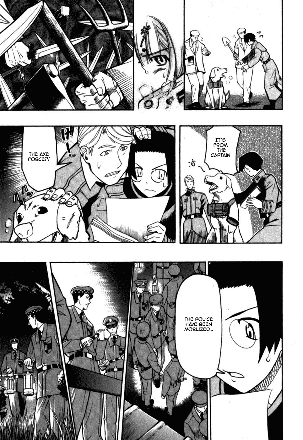 Pumpkin Scissors Chapter 14 page 56 - Chapter 14: Trick in Treat ~ A Sweet Trap