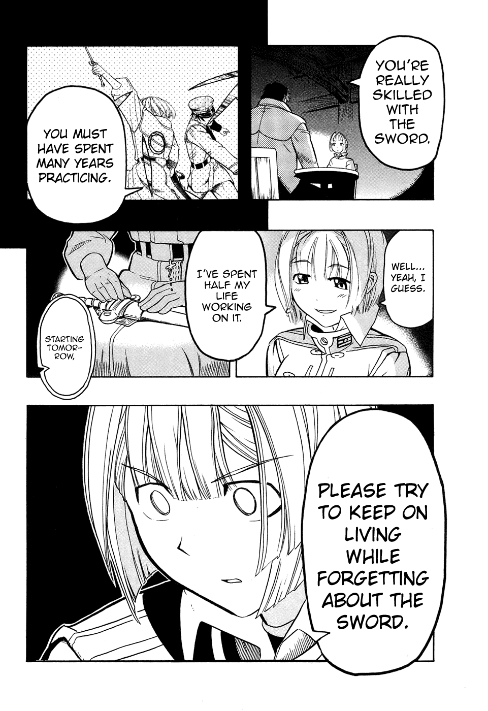 Pumpkin Scissors Chapter 18 page 34 - Chapter 18: Forget-me-not