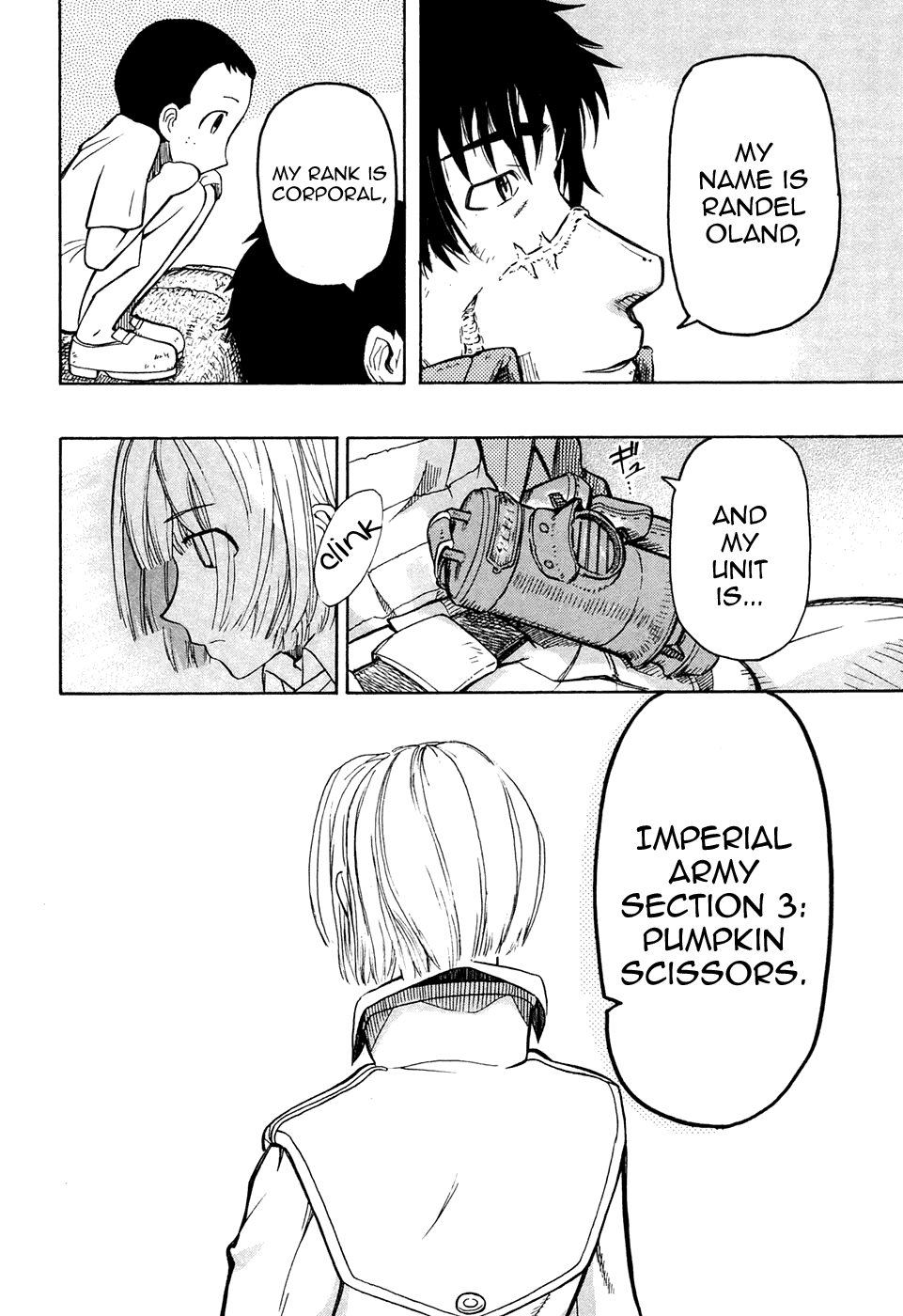 Pumpkin Scissors Chapter 18 page 76 - Chapter 18: Forget-me-not