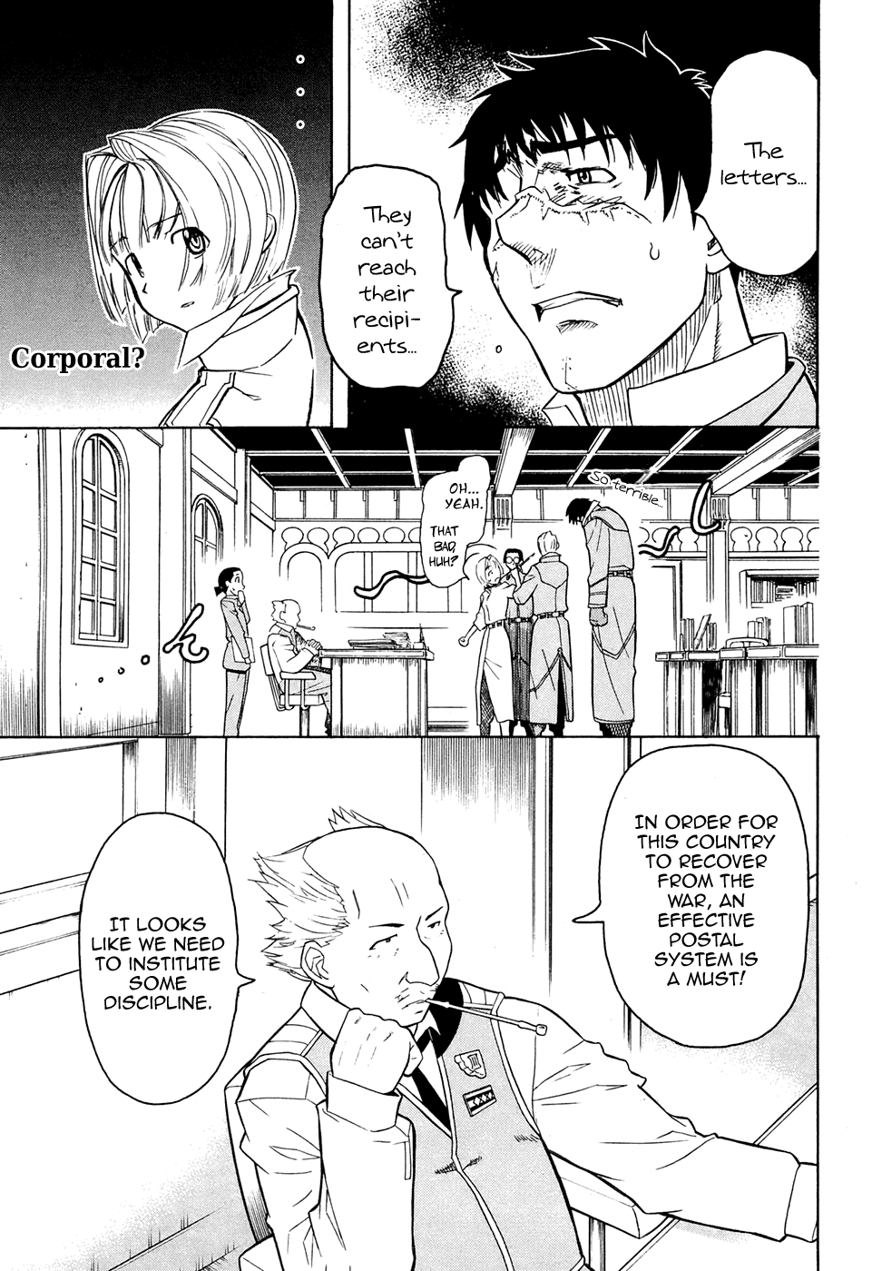 Pumpkin Scissors Chapter 19 page 7 - Chapter 19: Letter the Later
