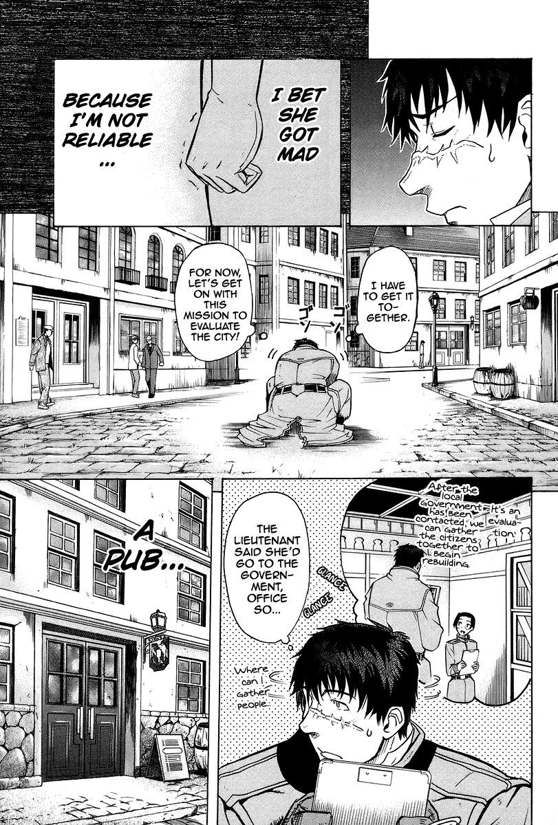 Pumpkin Scissors Chapter 21 page 13 - Chapter 21: Before Rain (1)