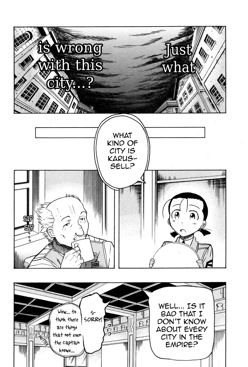 Pumpkin Scissors Chapter 22 page 14 - Chapter 22: Before Rain (2)