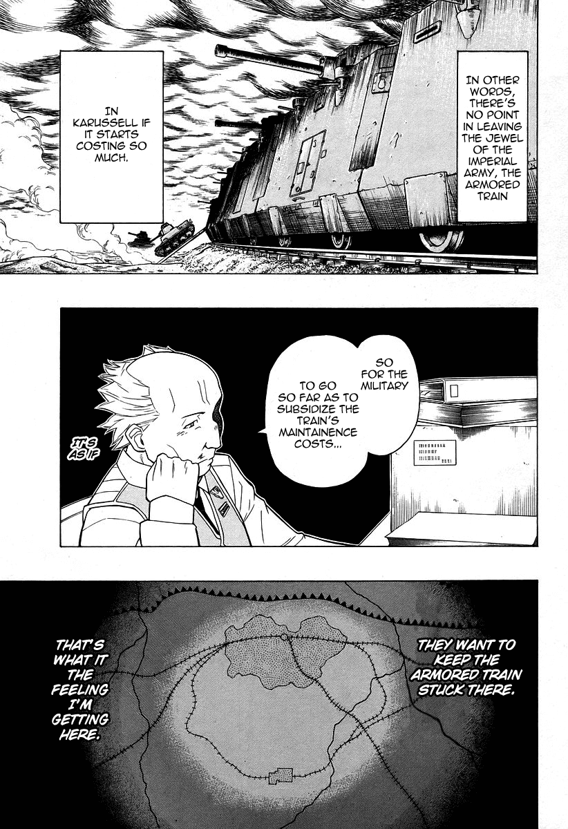 Pumpkin Scissors Chapter 25 page 33 - Chapter 25: Revolving City (3)