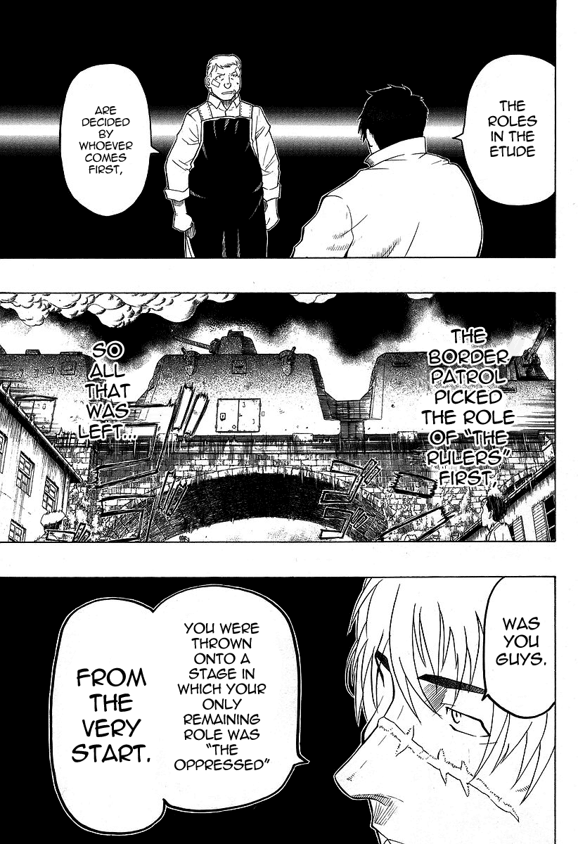 Pumpkin Scissors Chapter 27 page 23 - Chapter 27: Impromptu World (Instant Karussel)