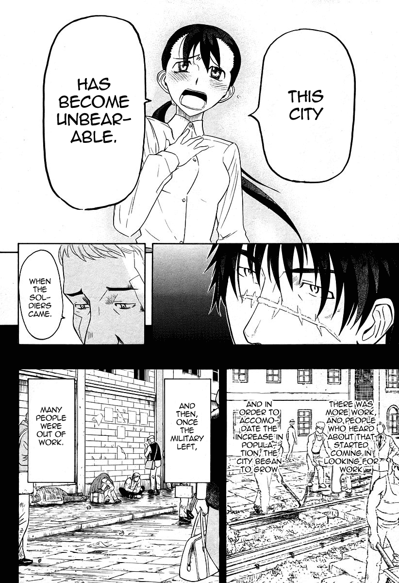 Pumpkin Scissors Chapter 27 page 28 - Chapter 27: Impromptu World (Instant Karussel)