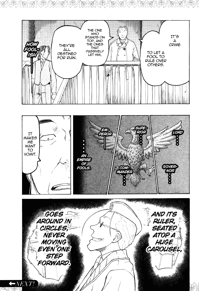 Pumpkin Scissors Chapter 27 page 47 - Chapter 27: Impromptu World (Instant Karussel)