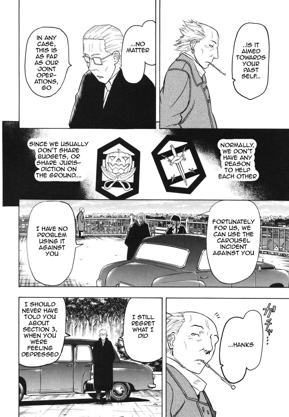 Pumpkin Scissors Chapter 36 page 4 - Chapter 36: The Vicious City