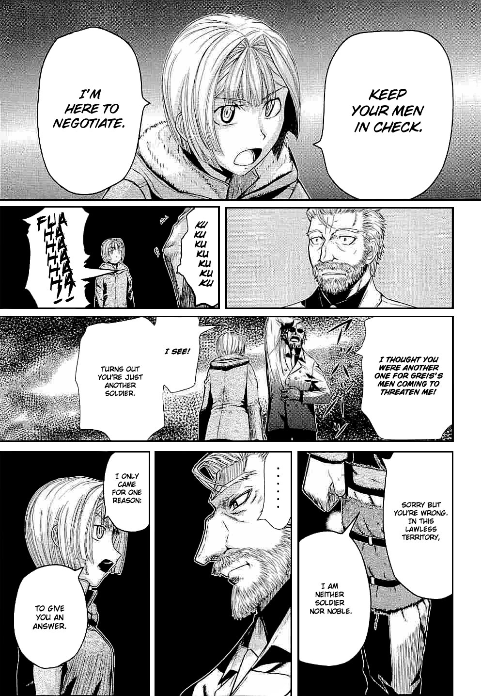 Pumpkin Scissors Chapter 44 page 9 - Chapter 44: The Answer That Arrived -Alice-