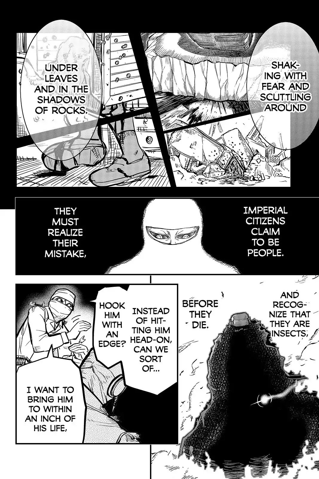 Pumpkin Scissors Chapter 98 page 10 - Chapter 98: Day Five: Centipede
