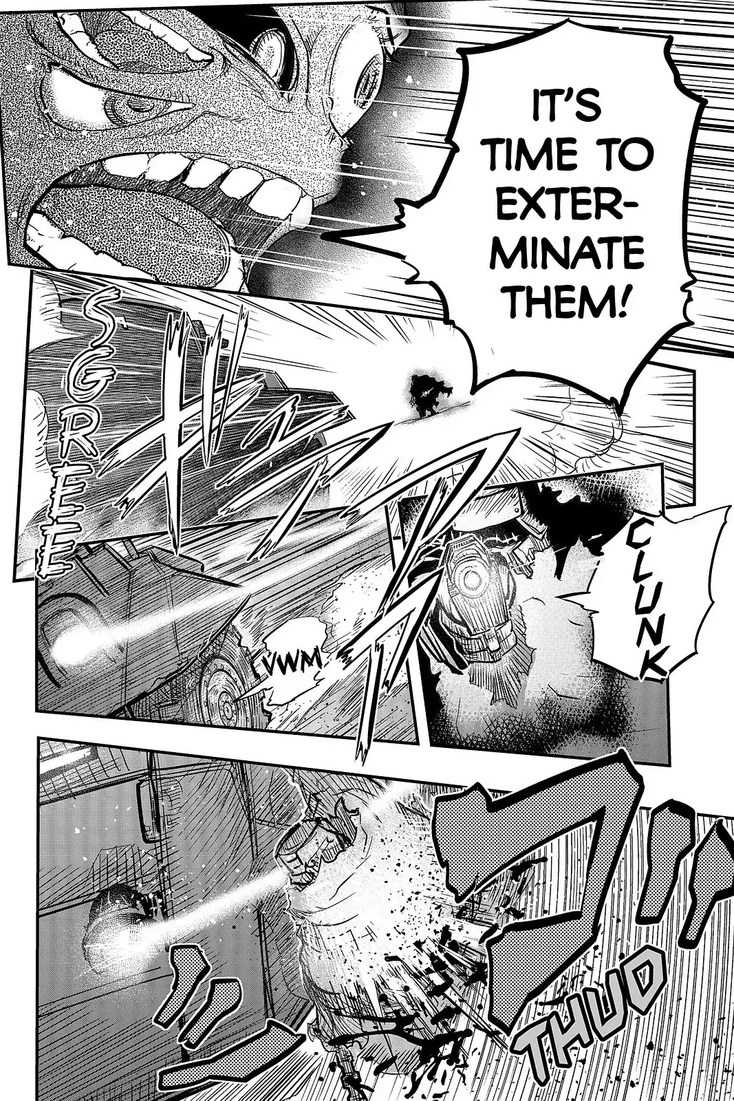 Pumpkin Scissors Chapter 98 page 12 - Chapter 98: Day Five: Centipede