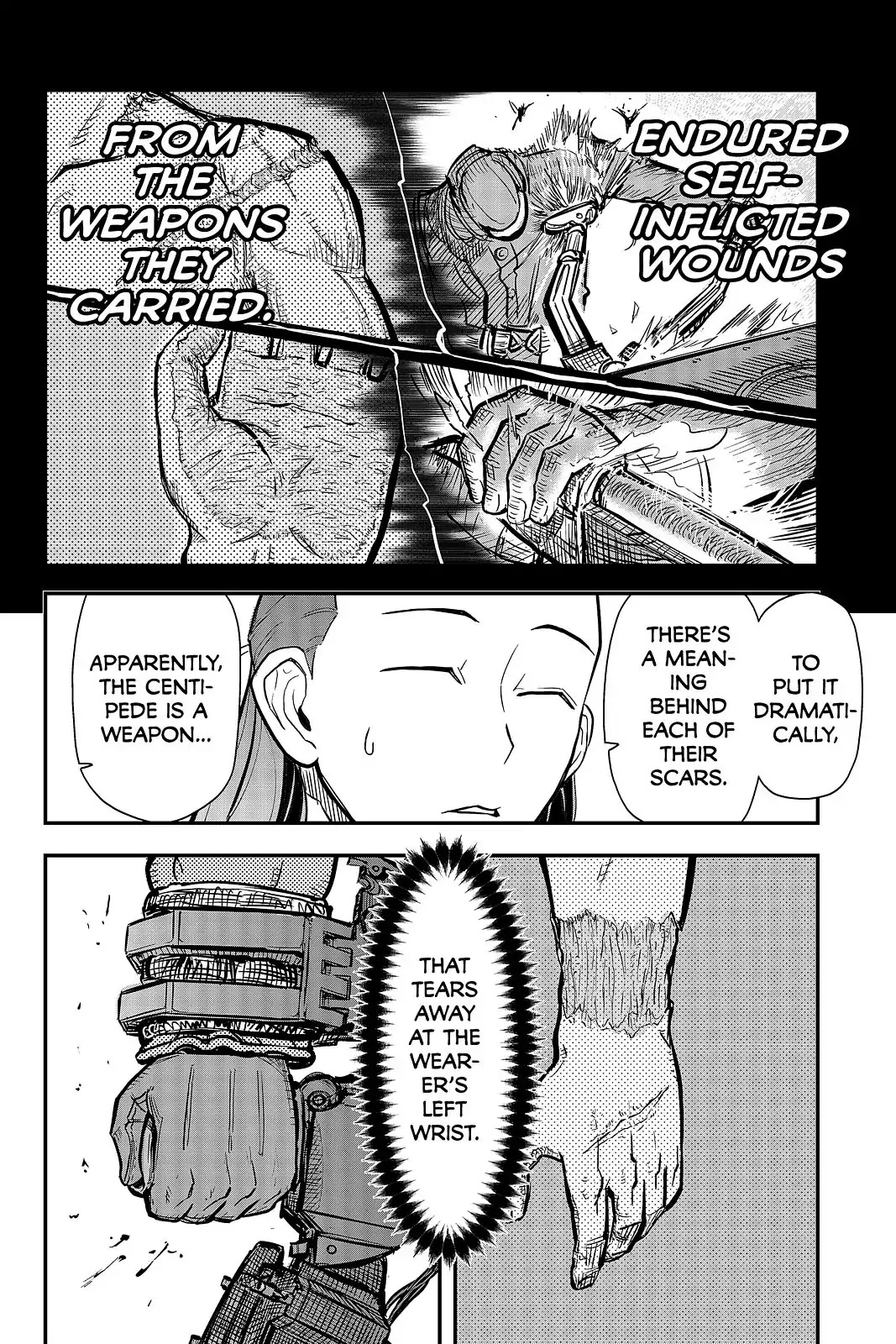 Pumpkin Scissors Chapter 98 page 8 - Chapter 98: Day Five: Centipede