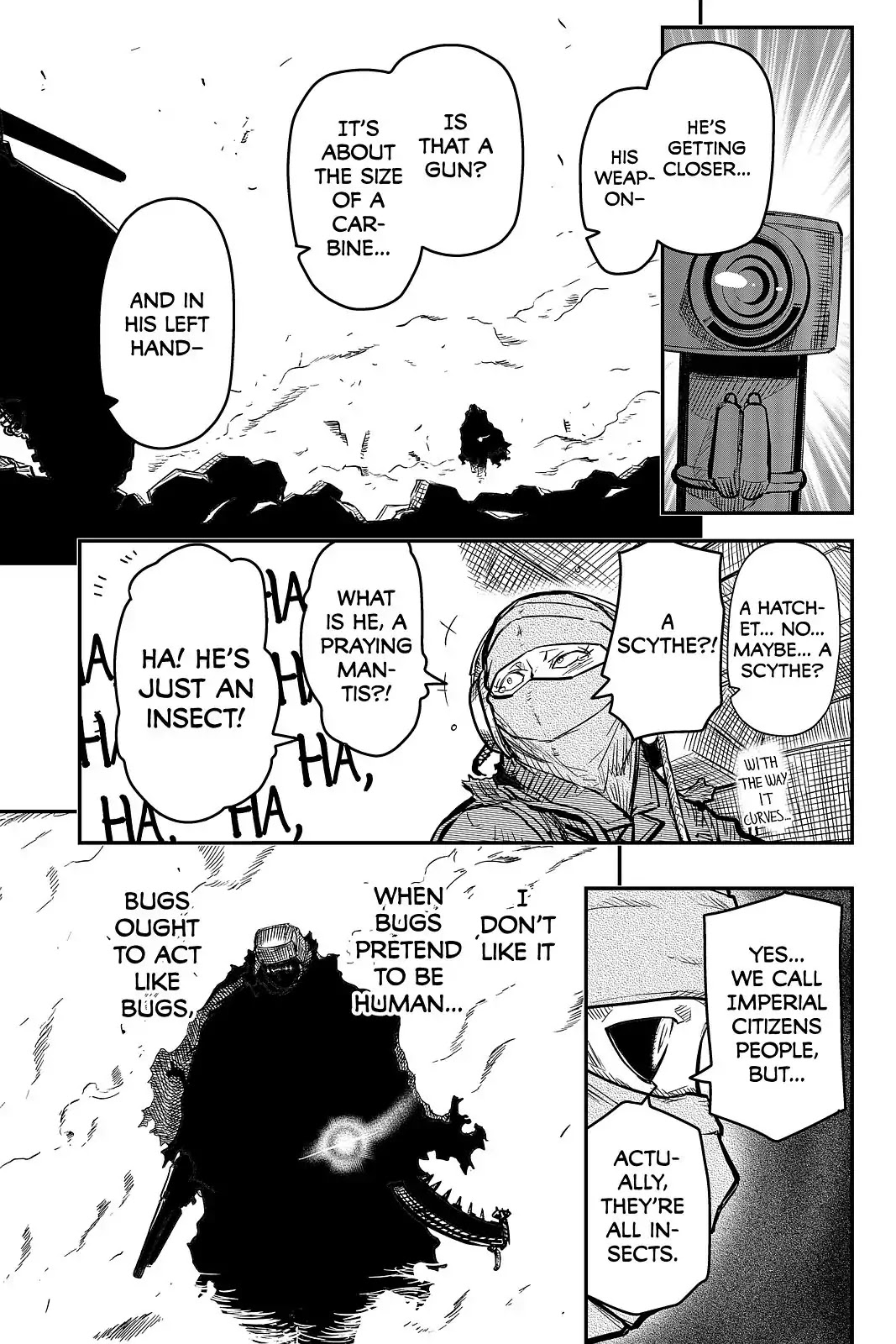 Pumpkin Scissors Chapter 98 page 9 - Chapter 98: Day Five: Centipede