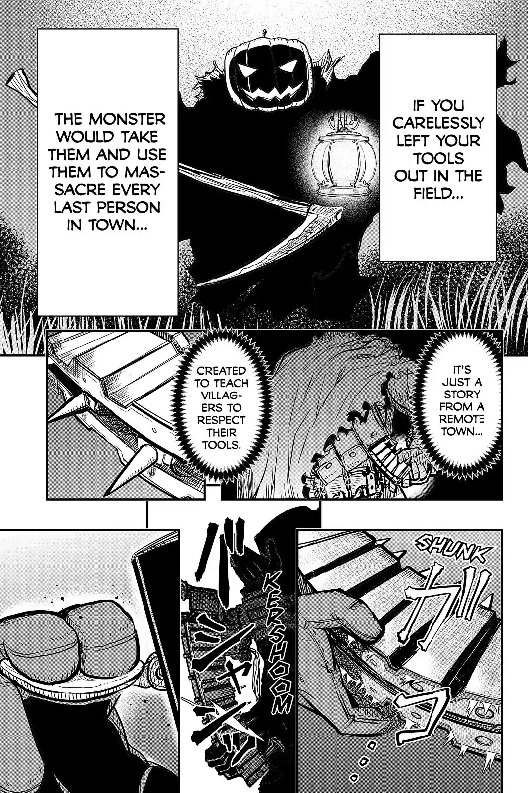 Pumpkin Scissors Chapter 99 page 18 - Chapter 99: Day Five: Jack-O-Lantern