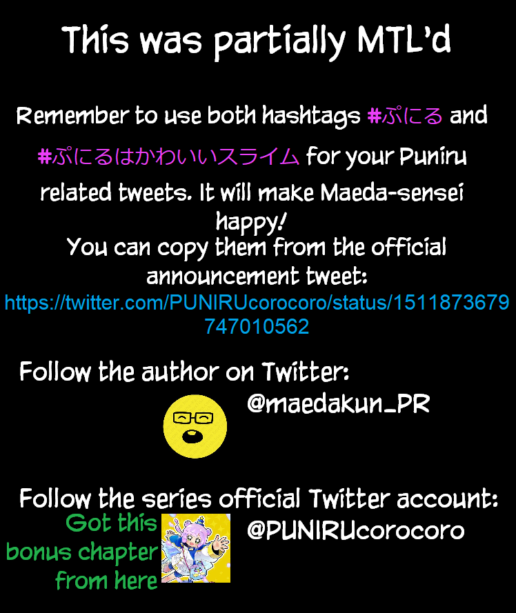 Puniru is a Cute Slime Chapter 5.5 page 2 - Chapter 5.5: Twitter Announcement