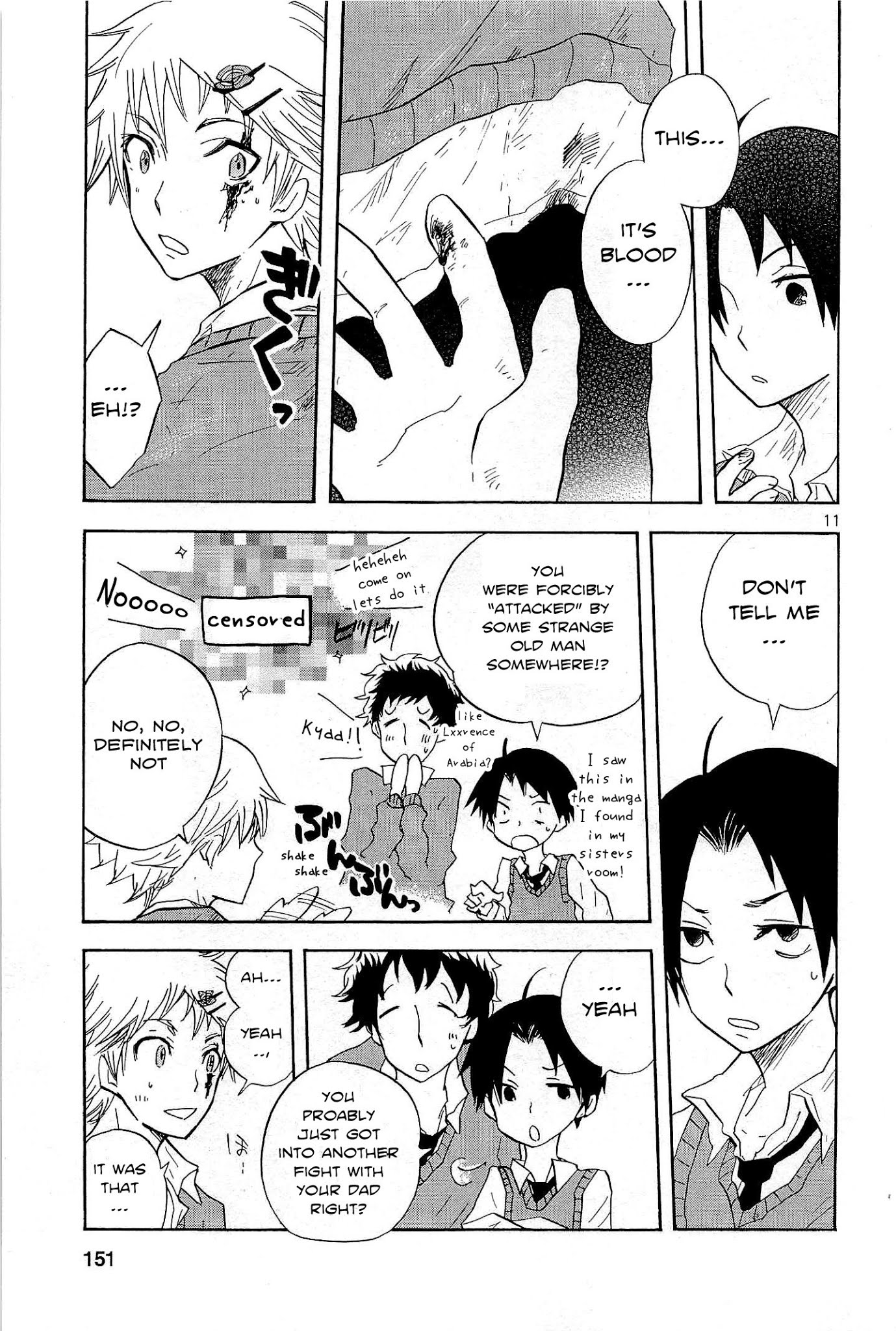 Pupa Chapter 5 page 12 - Chapter 5: Kind friends.