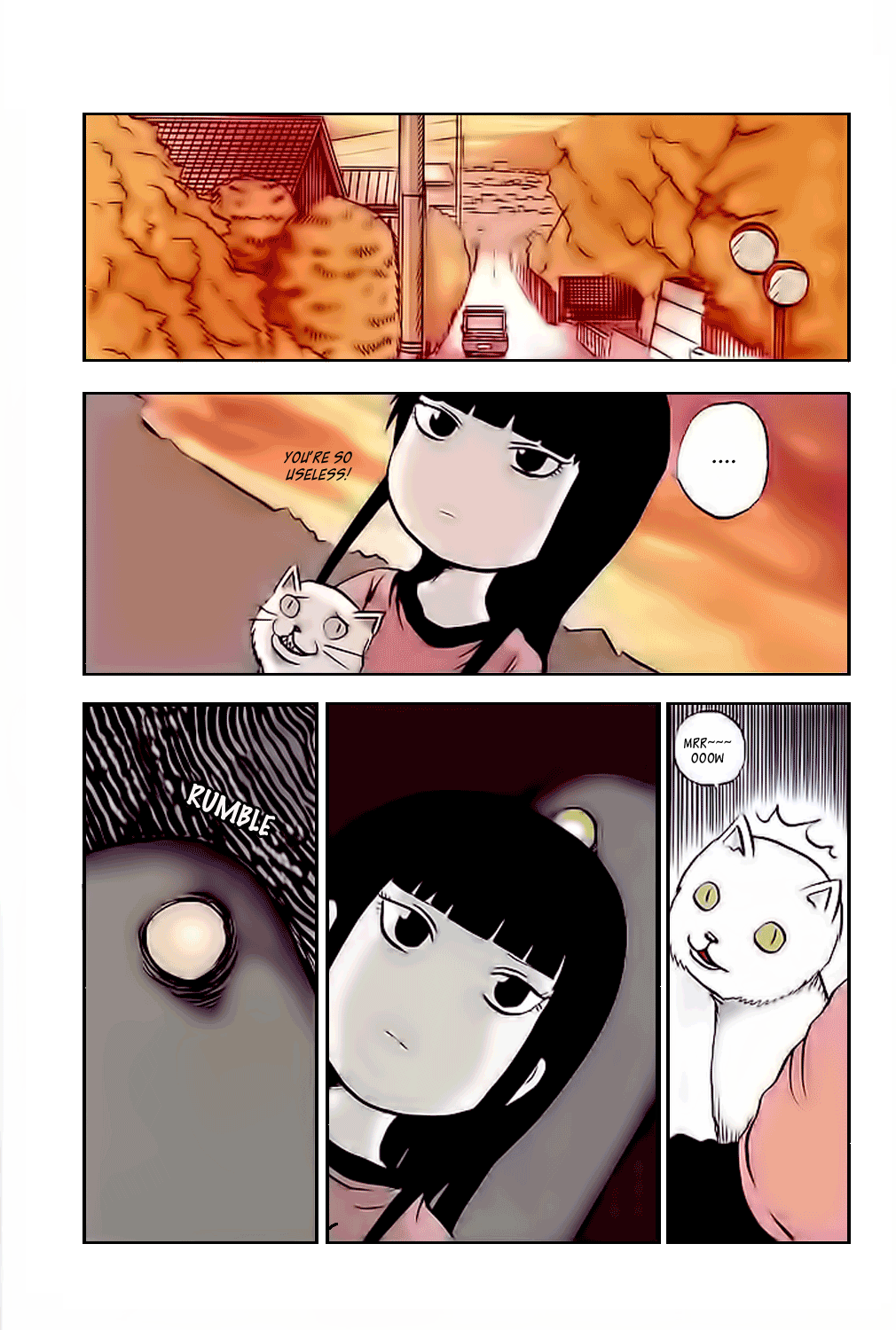 Pupipo! Chapter 1.2 page 9 - Chapter 1 v2 : Wakaba, The Sunset, and A Mysterious Creature