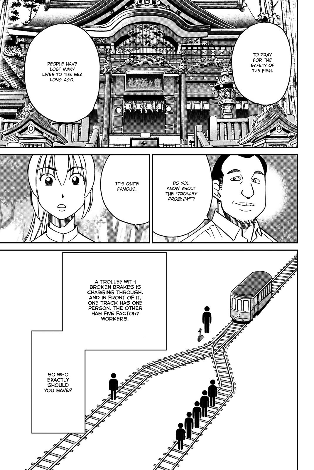 Q.E.D. iff - Shoumei Shuuryou Chapter 34 page 39 - Chapter 34: Trolley Problem