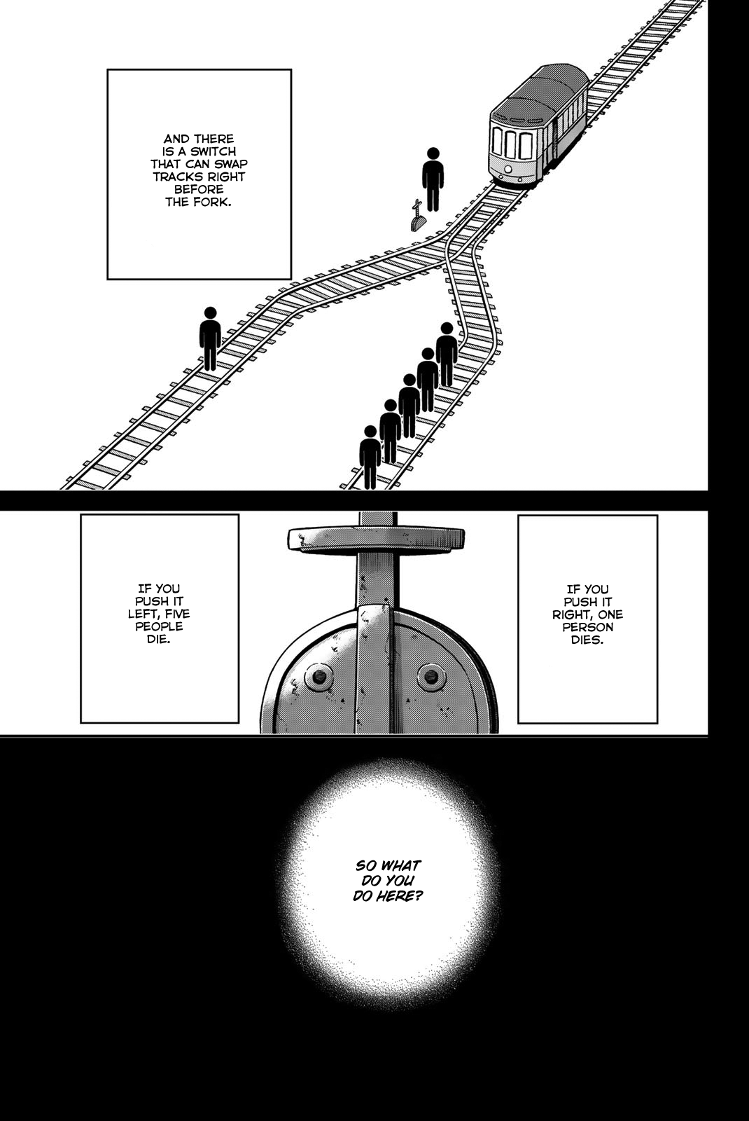 Q.E.D. iff - Shoumei Shuuryou Chapter 34 page 5 - Chapter 34: Trolley Problem