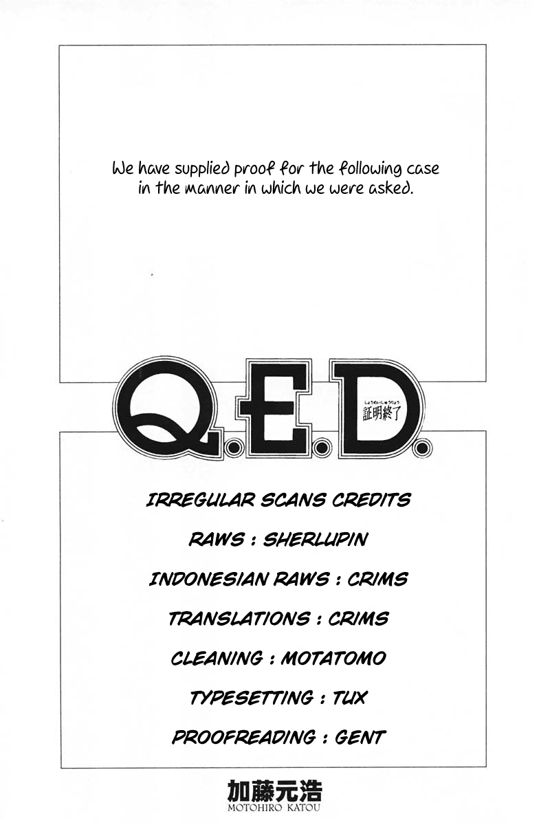 Q.E.D. - Shoumei Shuuryou Chapter 40.1 page 2 - Chapter 40.1: Joined Threads (Part 1)