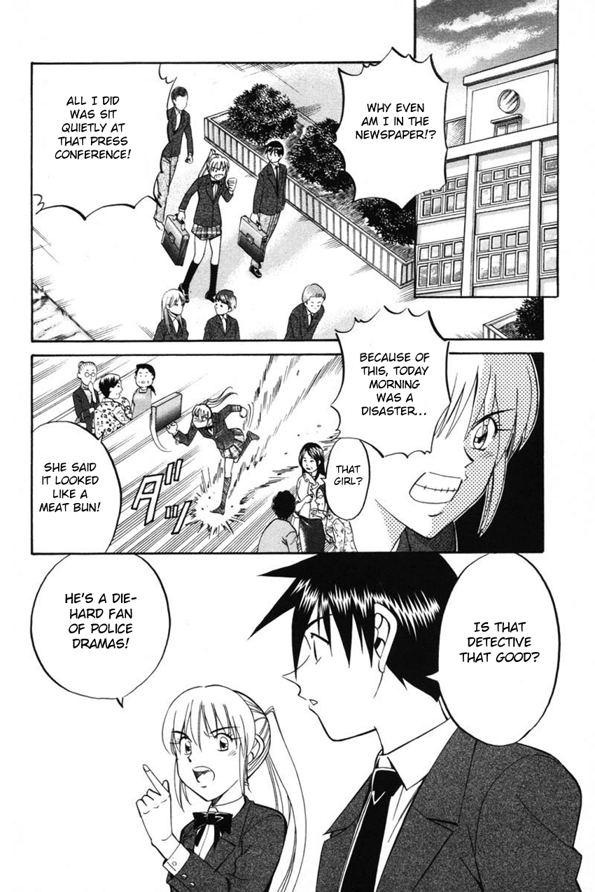 Q.E.D. - Shoumei Shuuryou Chapter 41.1 page 26 - Chapter 41.1: The Beautiful Actress Being Watched, The Fear Of The Stalker, The Gunshot Reverberating Off The Cliff Face, What Touma And Kana Saw (Part 1)
