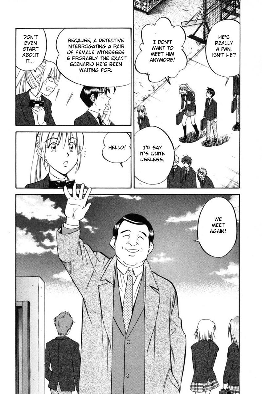 Q.E.D. - Shoumei Shuuryou Chapter 41.1 page 28 - Chapter 41.1: The Beautiful Actress Being Watched, The Fear Of The Stalker, The Gunshot Reverberating Off The Cliff Face, What Touma And Kana Saw (Part 1)