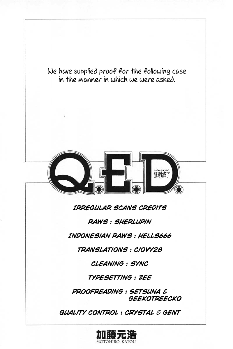 Q.E.D. - Shoumei Shuuryou Chapter 47 page 2 - Chapter 47: Crime and Punishment