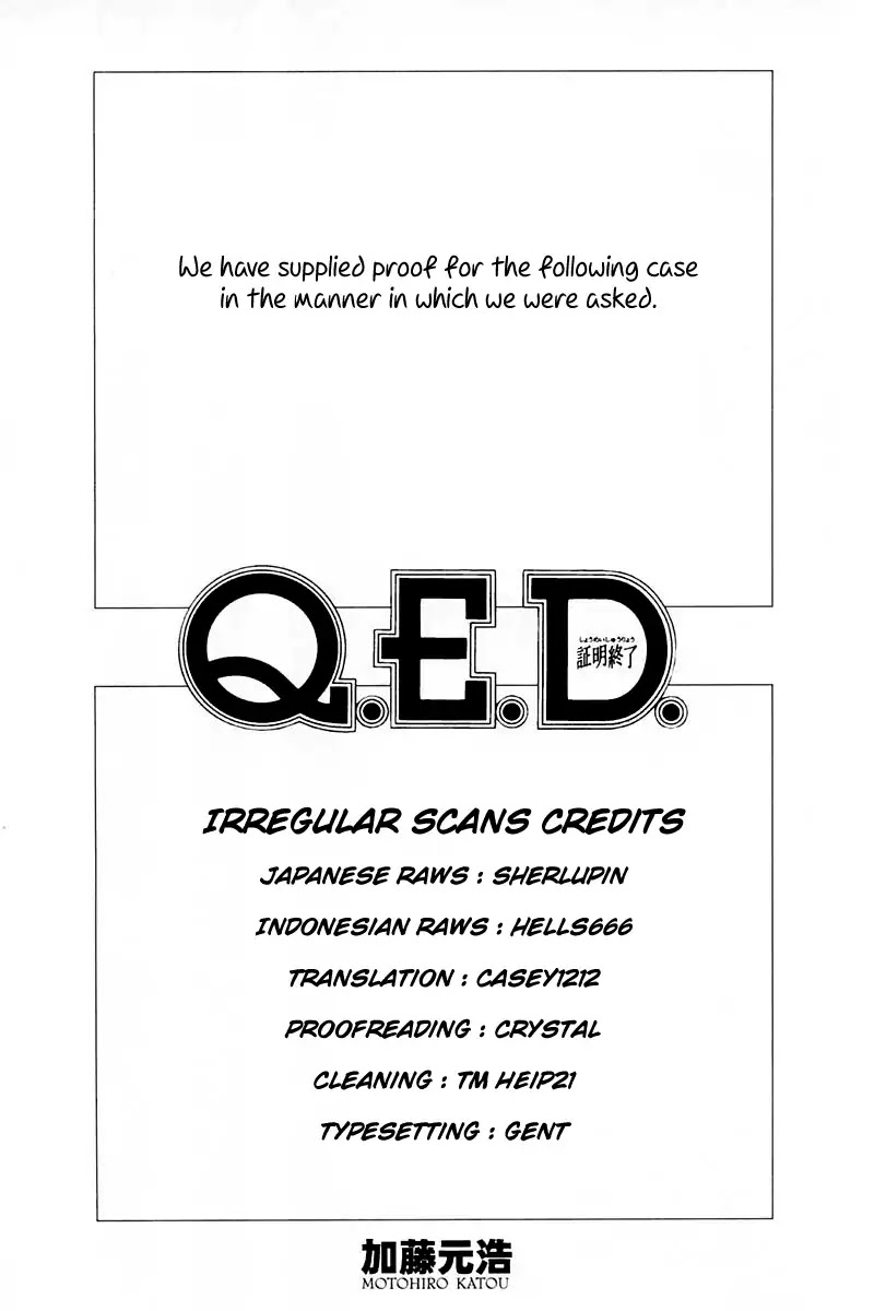 Q.E.D. - Shoumei Shuuryou Chapter 57.1 page 2 - Chapter 57.1: Motive And Alibi (Part 1)