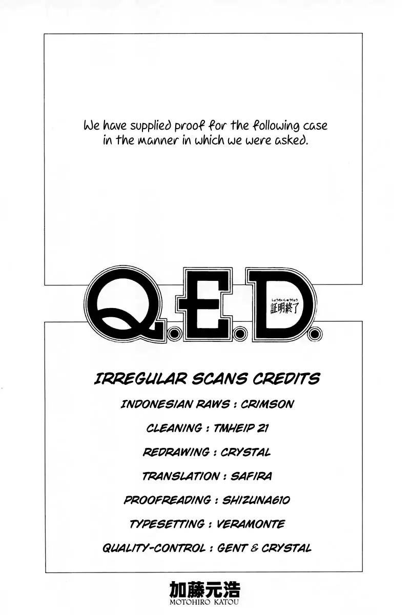 Q.E.D. - Shoumei Shuuryou Chapter 62 page 2 - Chapter 62: Magic & Magic