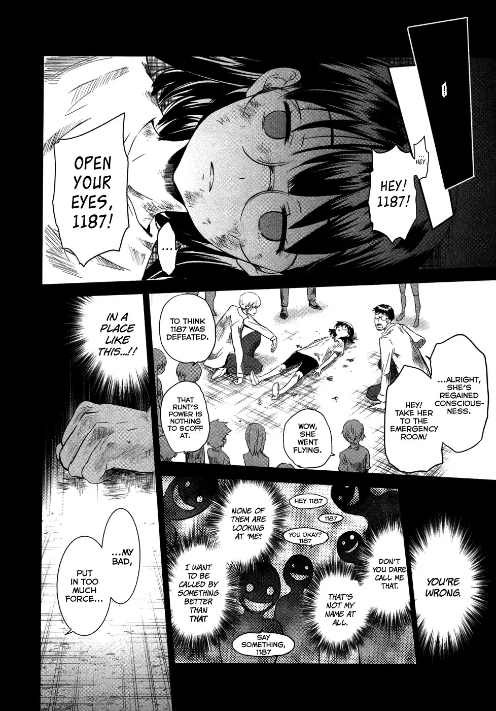 Q (SHIHIRA Tatsuya) Chapter 17 page 14 - Chapter 17: Decisive battle! Q (kuu) VS Q (kyuu)