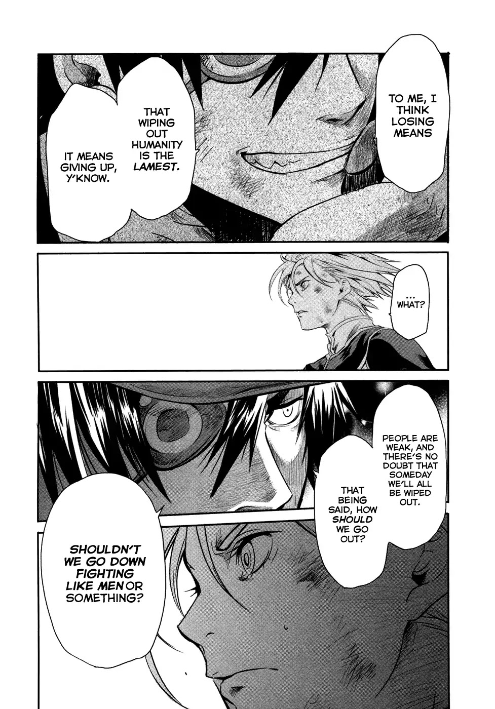 Q (SHIHIRA Tatsuya) Chapter 17 page 22 - Chapter 17: Decisive battle! Q (kuu) VS Q (kyuu)