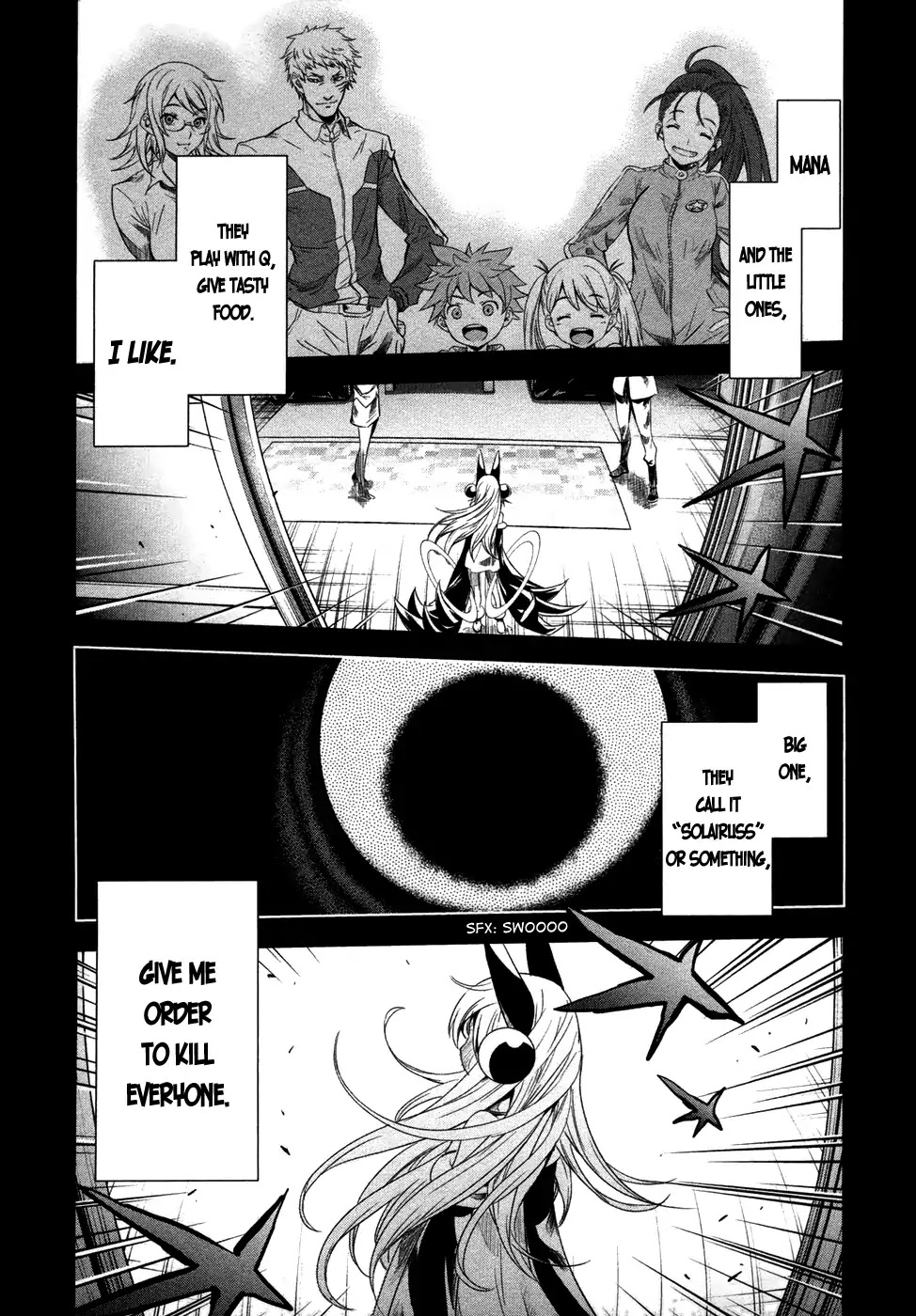 Q (SHIHIRA Tatsuya) Chapter 17 page 3 - Chapter 17: Decisive battle! Q (kuu) VS Q (kyuu)
