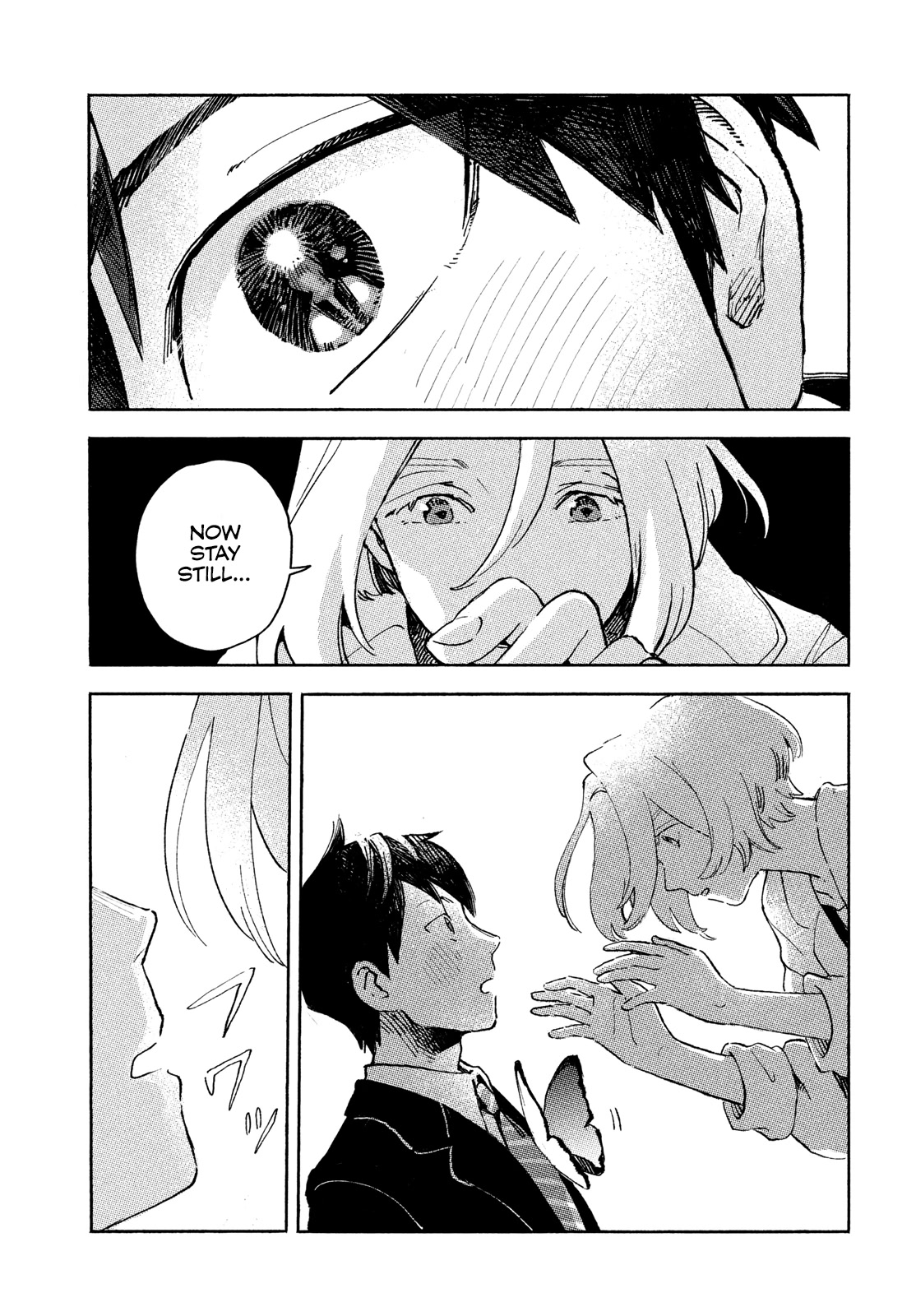 Q, What is Love? Chapter 1 page 15 - Chapter 1: Morpho menelaus