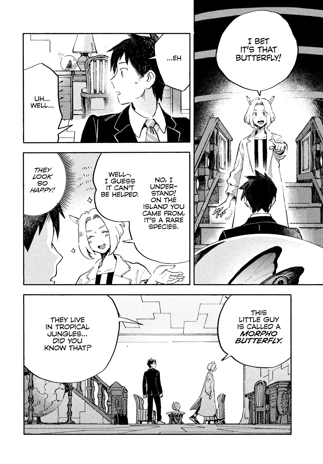 Q, What is Love? Chapter 1 page 28 - Chapter 1: Morpho menelaus