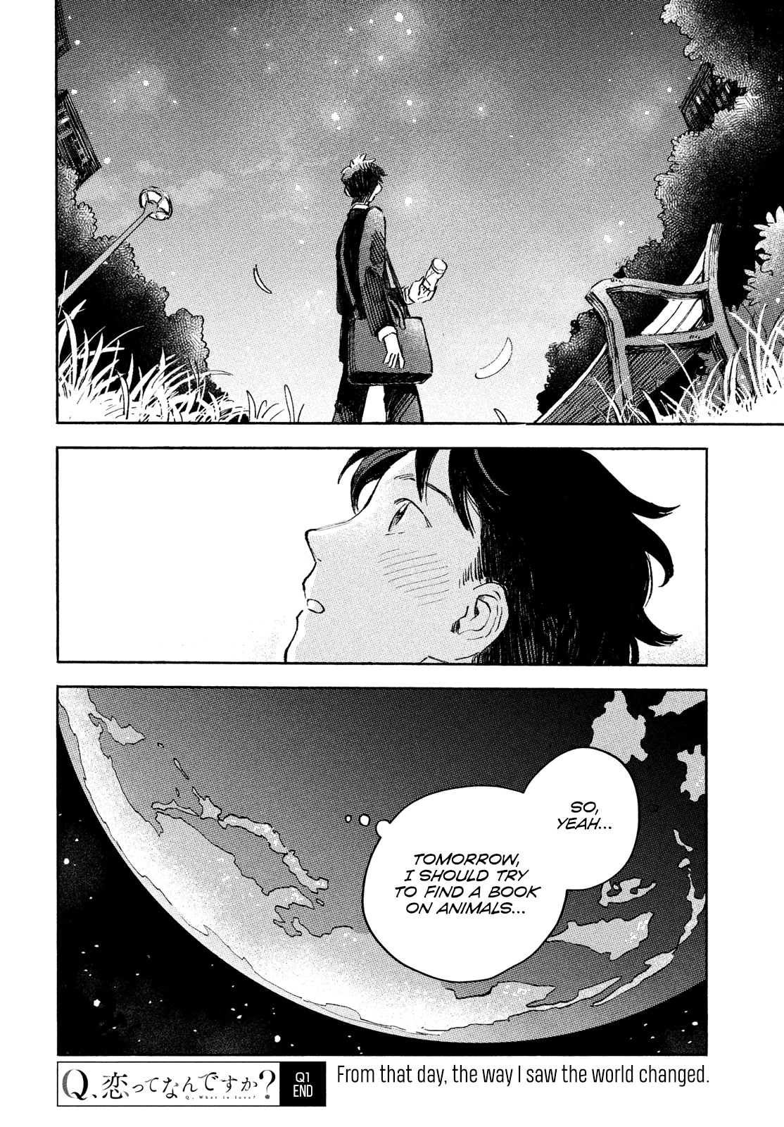 Q, What is Love? Chapter 1 page 61 - Chapter 1: Morpho menelaus