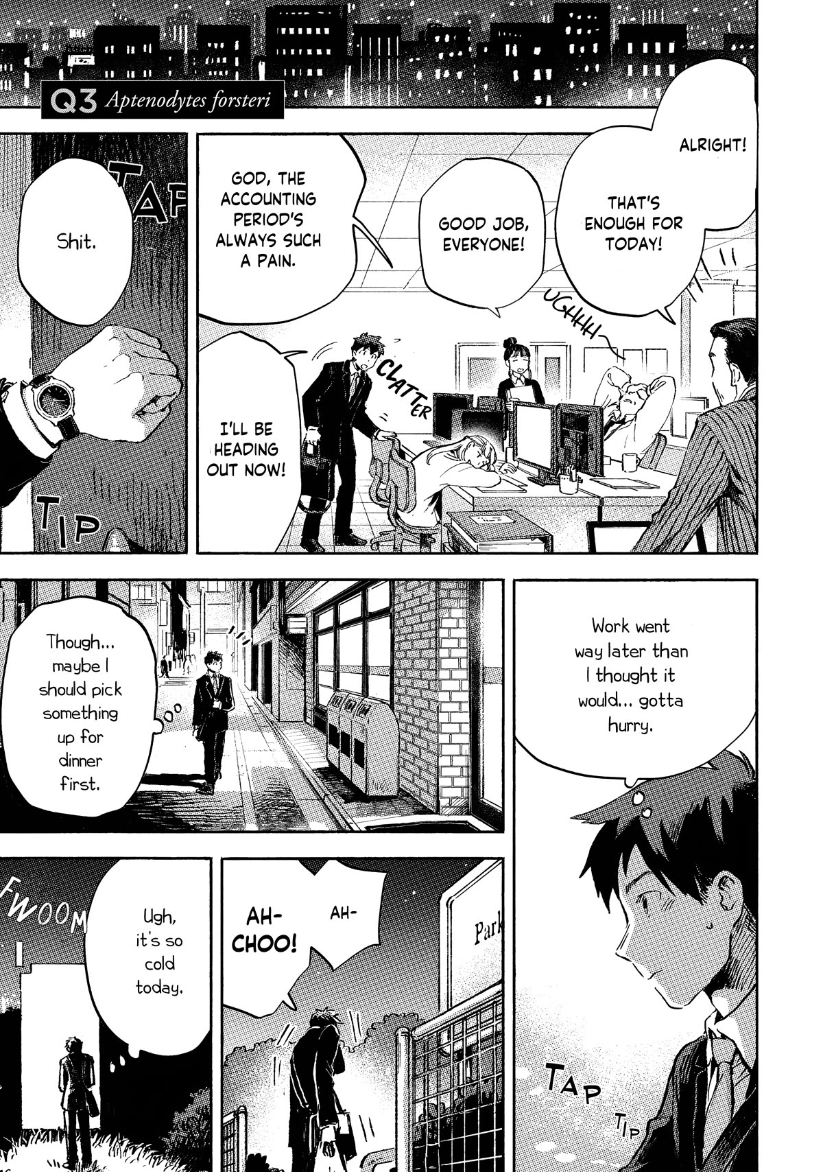Q, What is Love? Chapter 3 page 1 - Chapter 3: Aptenodytes forsteri