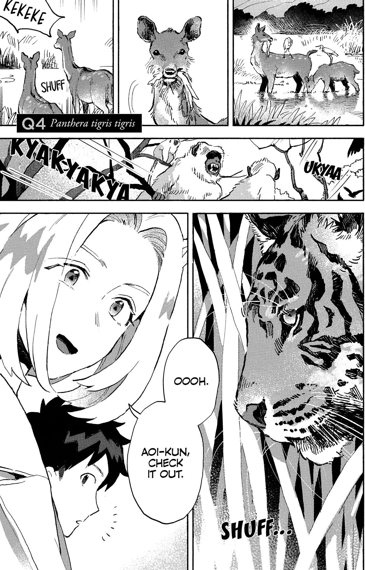 Q, What is Love? Chapter 4 page 1 - Chapter 4: Panthera tigris tigris
