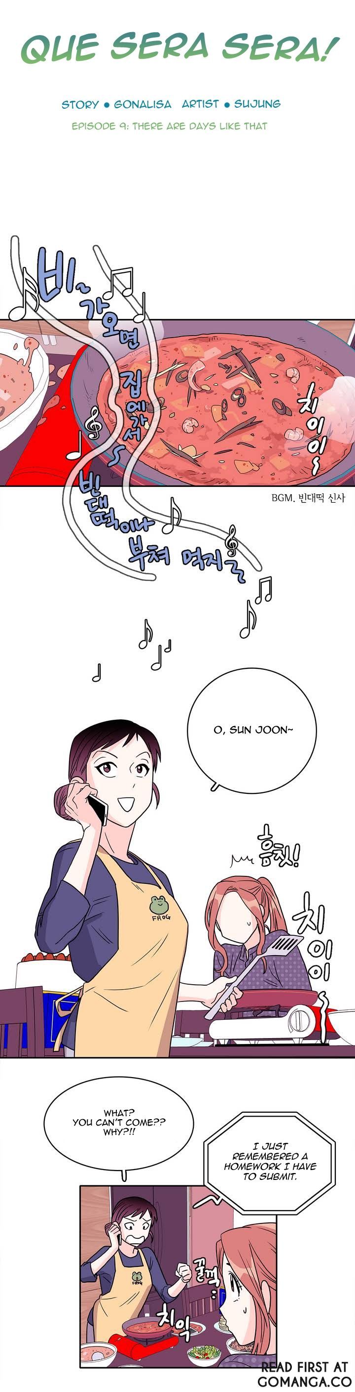 Que Sera, Sera Chapter 9 page 10 - Chapter 9 : There are Days like that