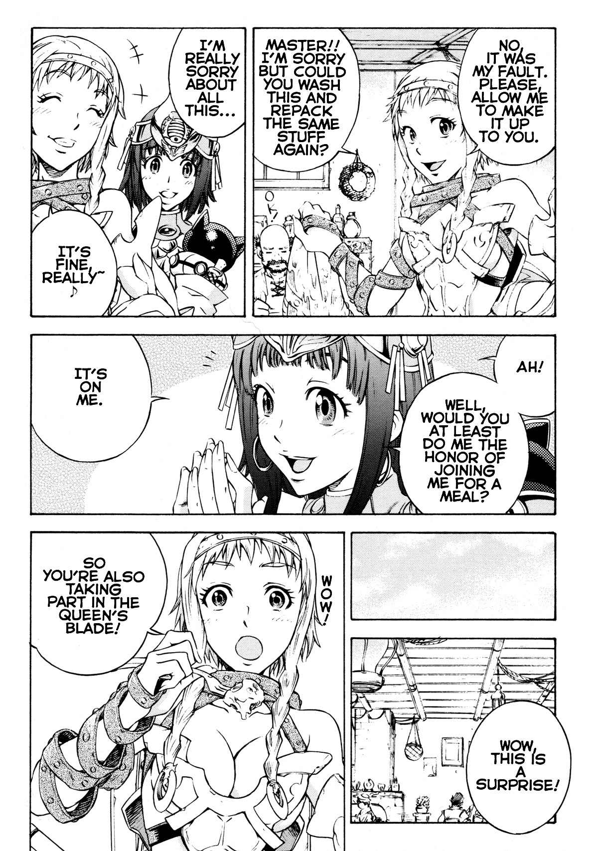 Queen's Blade Anthology Comics Chapter 1.1 page 14 - Vol.1 Chapter 1: My Lovely Sister