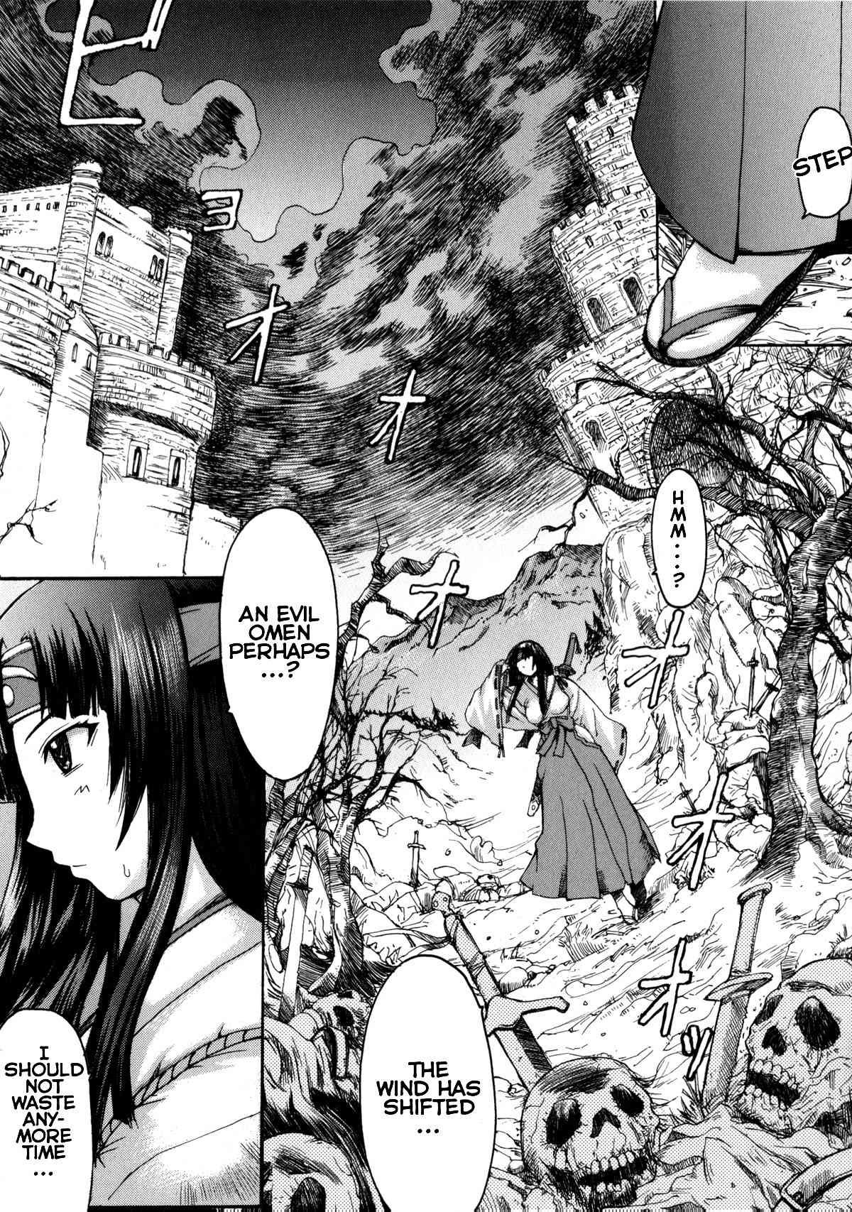 Queen's Blade Anthology Comics Chapter 1.3 page 1 - Vol.1 Chapter 3: Crash!