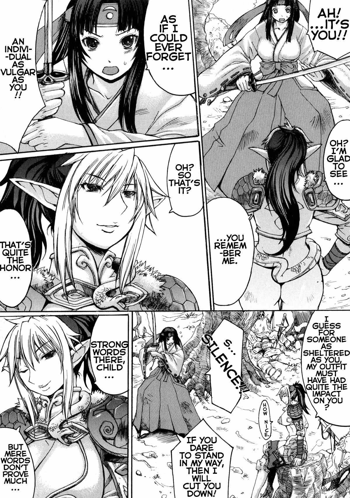 Queen's Blade Anthology Comics Chapter 1.3 page 3 - Vol.1 Chapter 3: Crash!