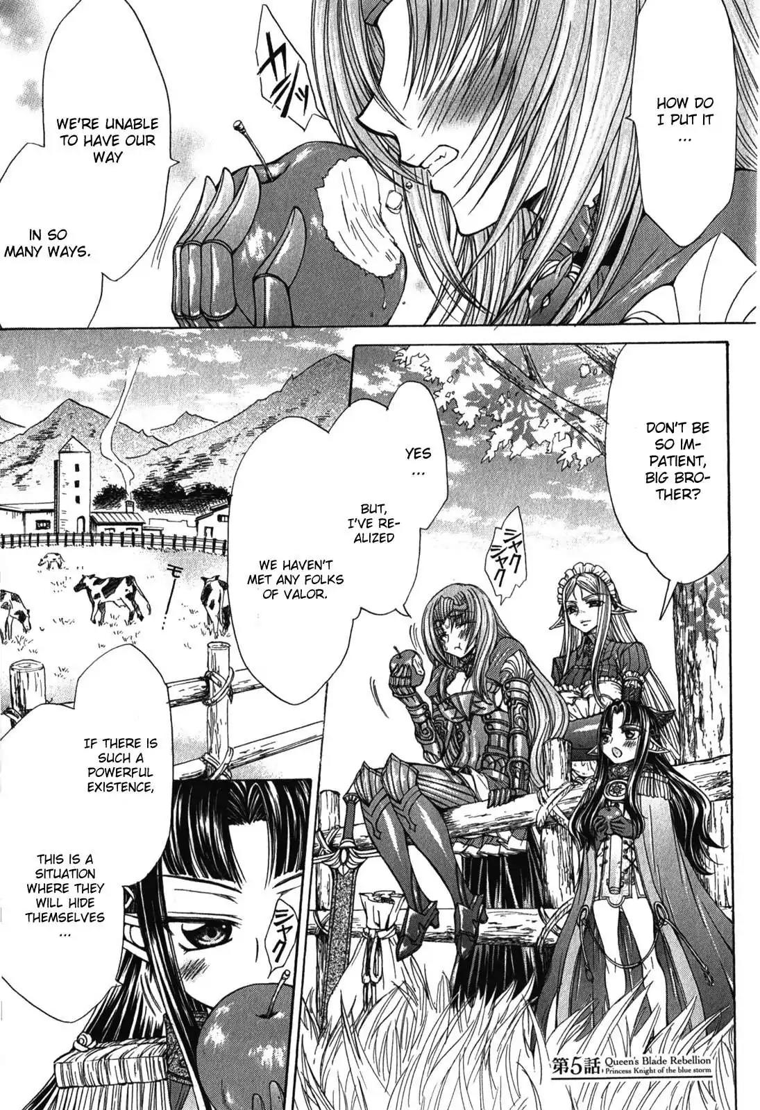 Queen's Blade Rebellion - Aoarashi no Hime Kishi Chapter 5 page 1 - Chapter 5