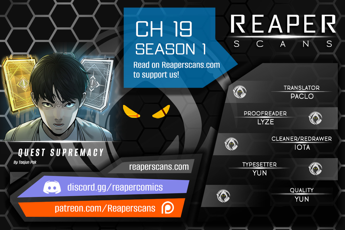 Quest Supremacy Chapter 19 page 1 - Chapter 19: Sneak Peek has ranked up!