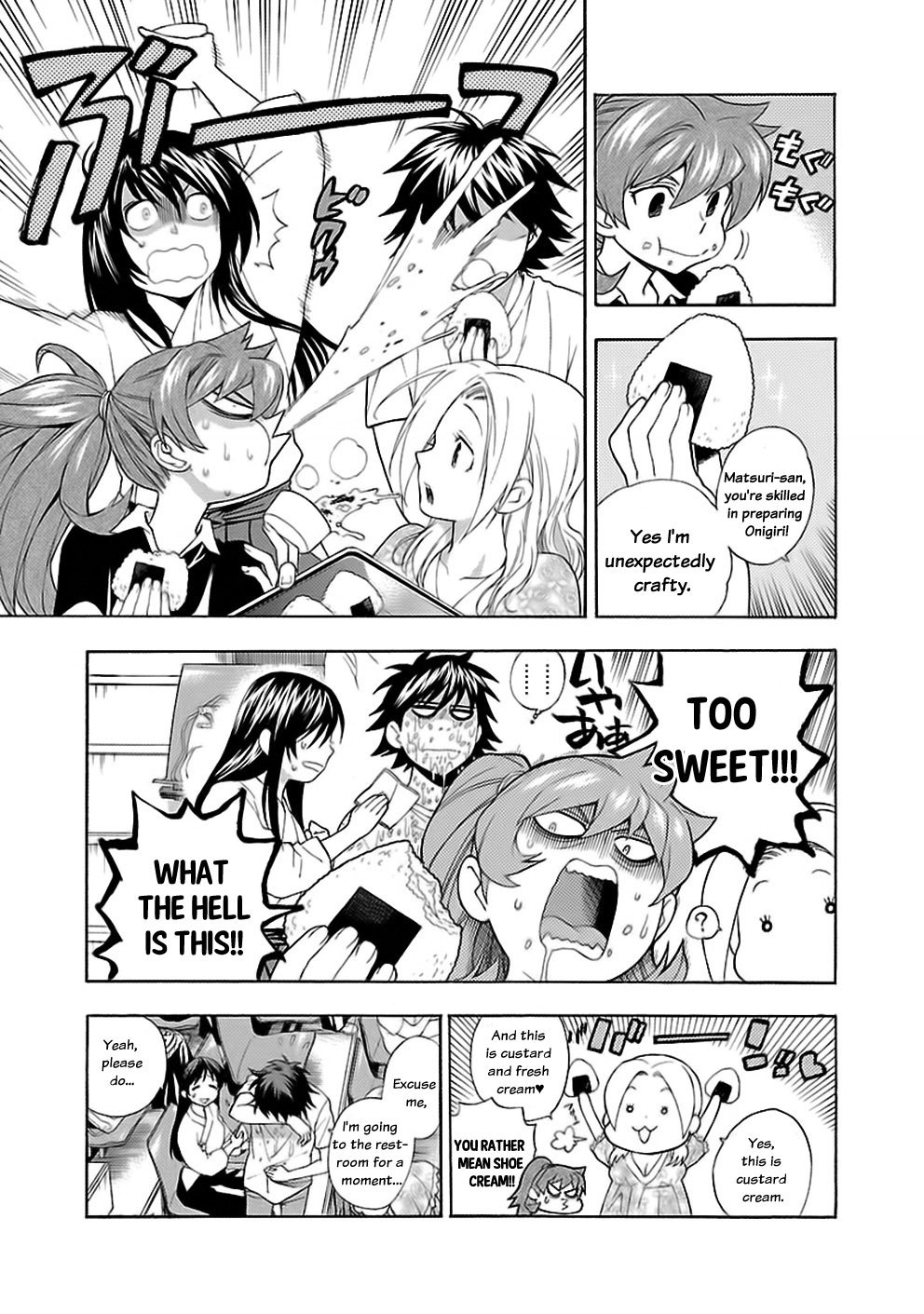 Rabuyu! Chapter 11 page 9 - Chapter 11: Eleventh Bath: The girls battle begins!