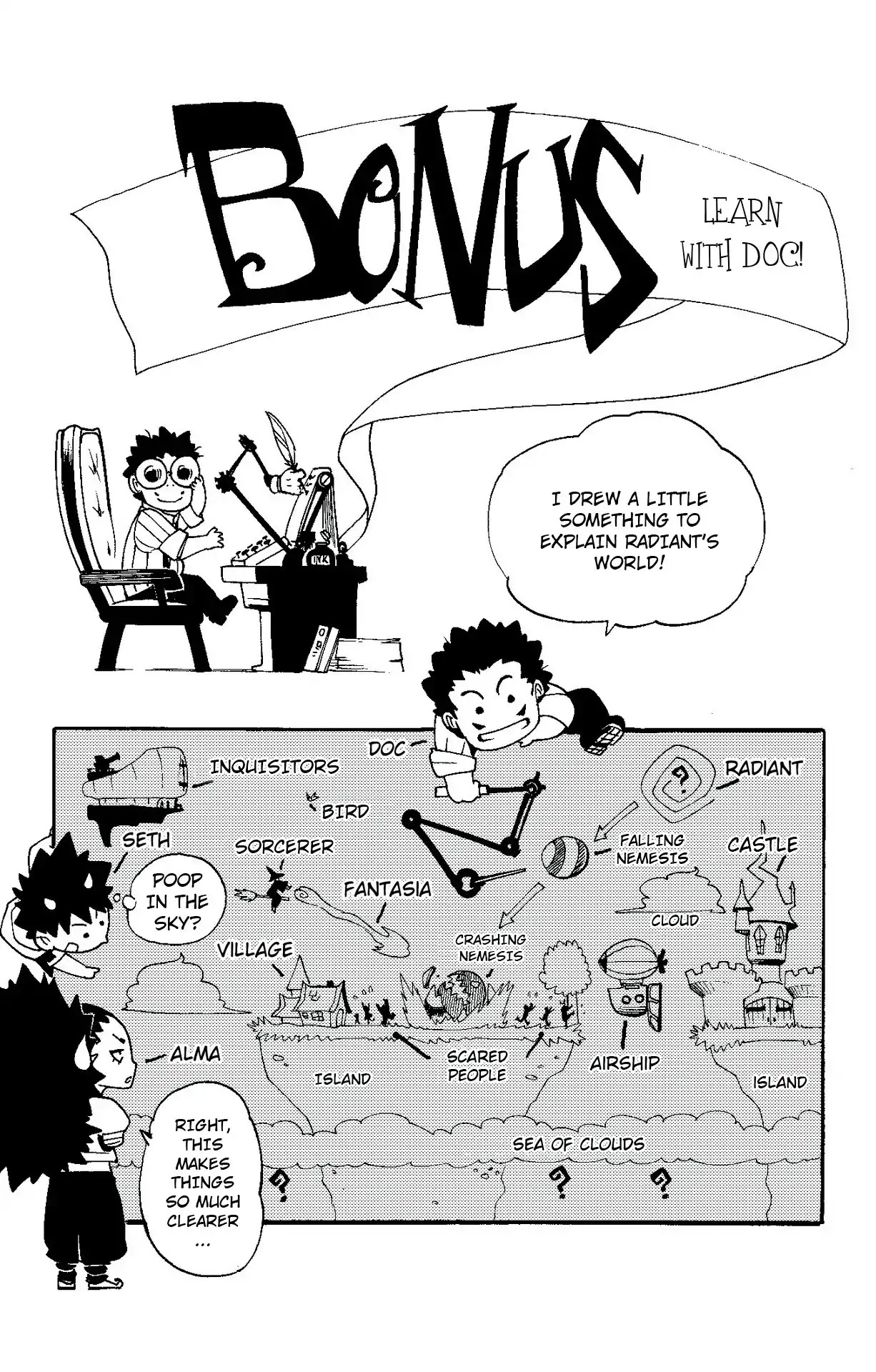 Radiant Chapter 4.5 page 1 - Chapter 4.5: Bonus: Learn with Doc!