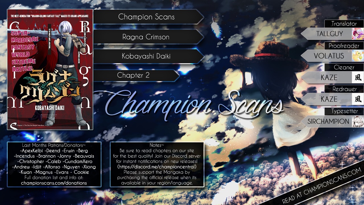 Ragna Crimson Chapter 2 page 1 - Chapter 2: Parting and a Chance Meeting