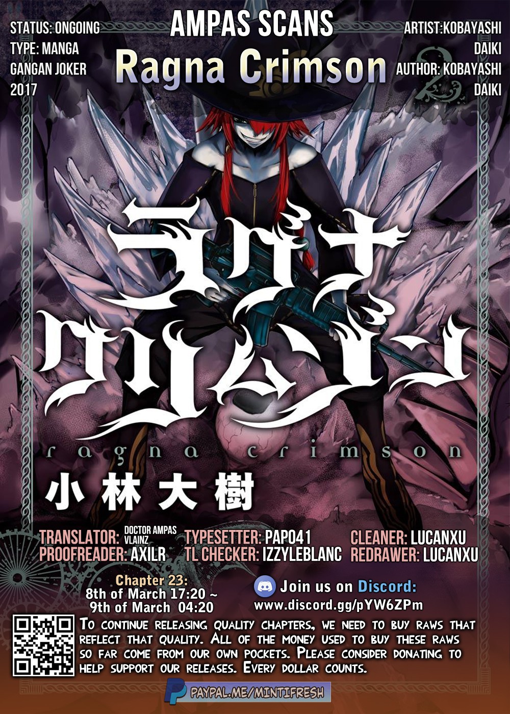 Ragna Crimson Chapter 23 page 54 - Chapter 23: 8th of March 17:20 ~ 9th of March 04:20