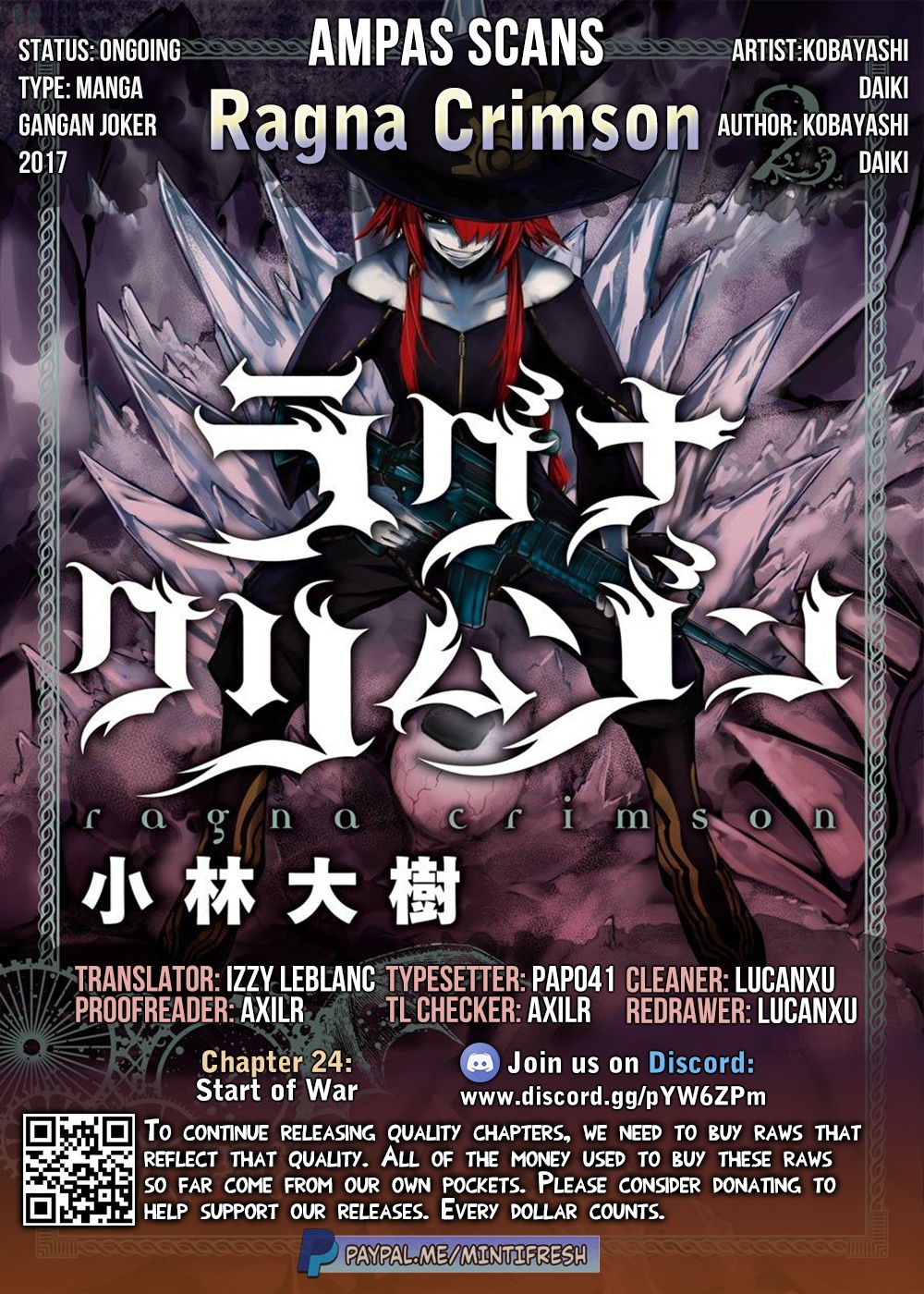 Ragna Crimson Chapter 24 page 54 - Chapter 24: Start of War