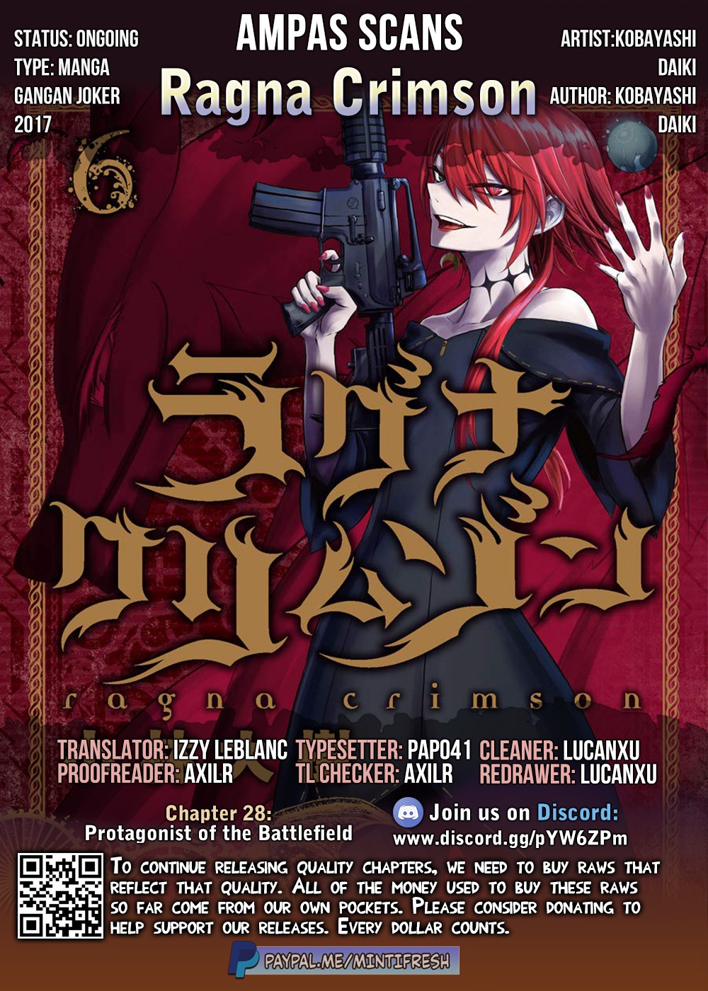 Ragna Crimson Chapter 28 page 34 - Chapter 28: Protagonist of The Battlefield