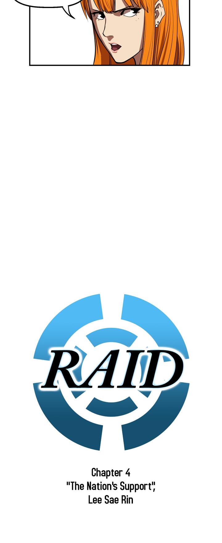 Raid Chapter 4 page 2 - Chapter 4: "The Nation's Support", Lee Sae Rin